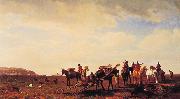 Albert Bierstadt Indians Travelling near Fort Laramie USA oil painting artist
